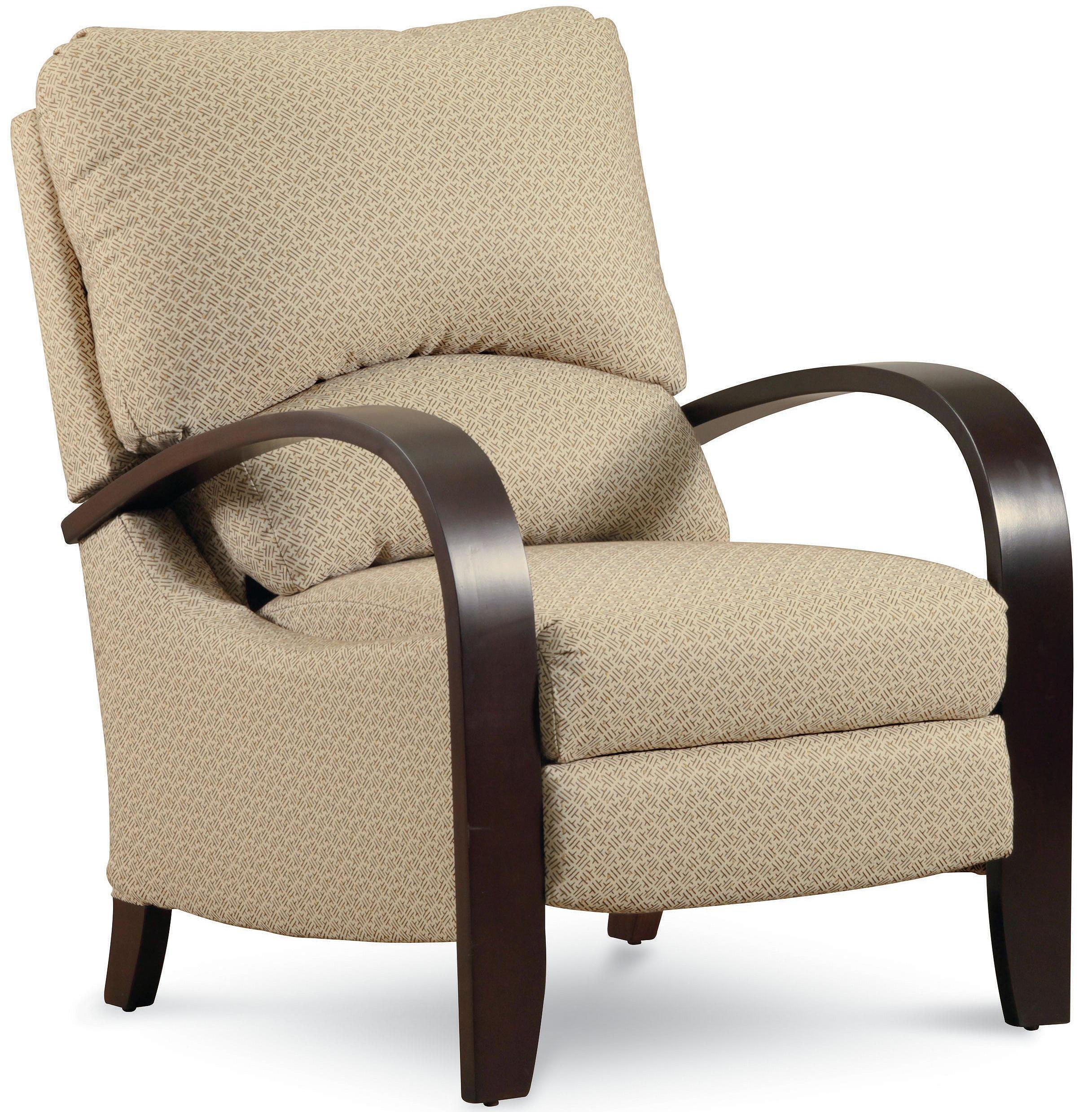 Lane Hi Leg Recliners Contemporary Julia Hileg Recliner with Bentwood Arms AHFA High Leg